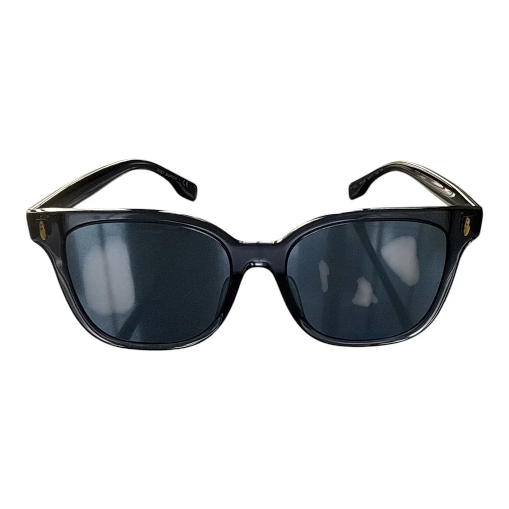 Tory Burch TY7162 Black Square Sunglasses with Gold Logo and Orange Case